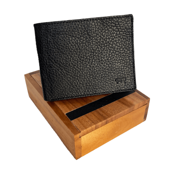 Carey Leather Wallet -Black Color